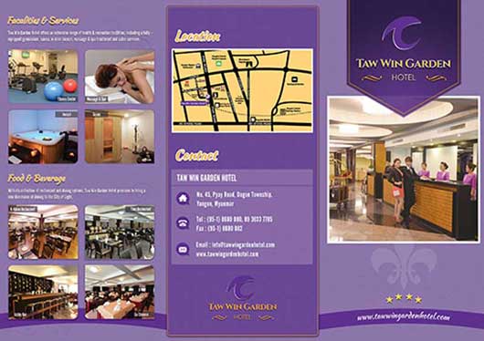 Taw Win Garden Hotel Flyer Cover